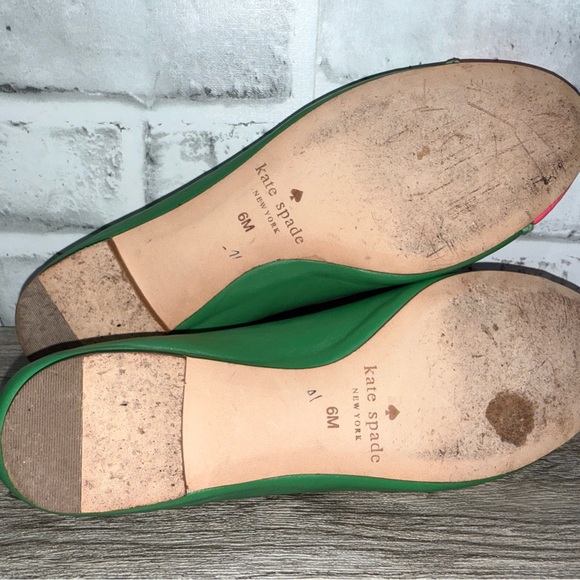 Kate Spade Vibrant Green and Pink Flats - Picture 6 of 6
